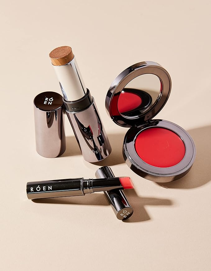 RÓEN - Cheeky Cream Blush | Vegan, Cruelty-Free, Clean Makeup (Sunlit Coral)-Velvo Beauty