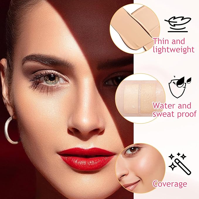 15 Colors Cream Contour Palette,Lightweight Concealer Full Coverage Contouring Liquid Foundation Palette,Multi-use Blendable Color Corrector Concealer Palette with Makeup Sponge-Velvo Beauty