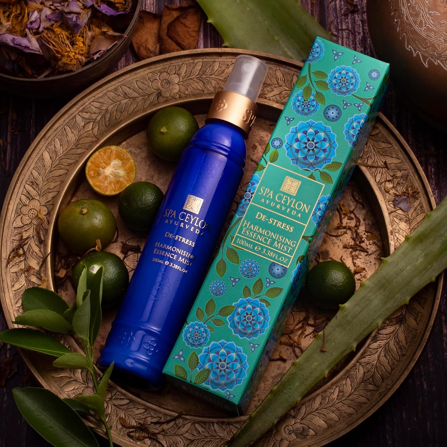 SPA CEYLON De-Stress - Harmonising Essence Mist | Non-Oily Natural Mist | Reduces Stress | Luxuriously Fragrant | Suitable for all skin types (100 ml, Frankincense)-Velvo Beauty