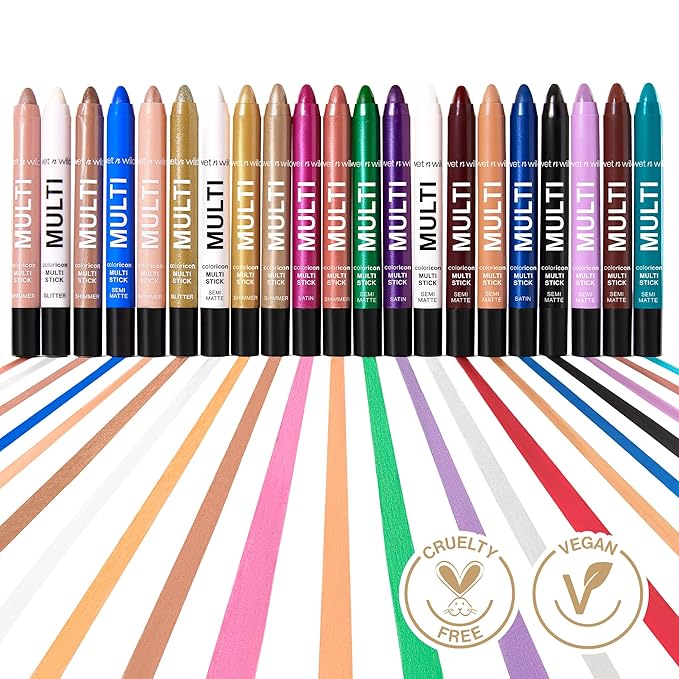 wet n wild Color Icon Cream Eyeliner Eyeshadow DMulti-Stick, Moisturizing, Nourishing Velvety Cream-to-Powder Buildable & Blendable Formula, Cruelty-Free & Vegan - Golden Rush Hour-Velvo Beauty