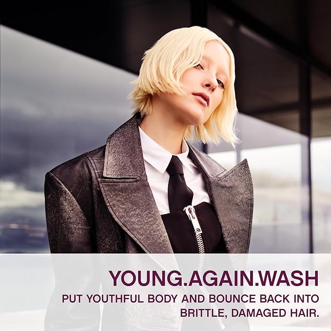 KEVIN.MURPHY YOUNG.AGAIN.WASH - Moisturising Shampoo - For Dry, Damaged & Brittle Hair - Hair Repair & Hydration - Amino Acids & Lotus Flower Extract - Sulphate & Paraben Free - 1 L / 33.8 fl oz-Velvo Beauty