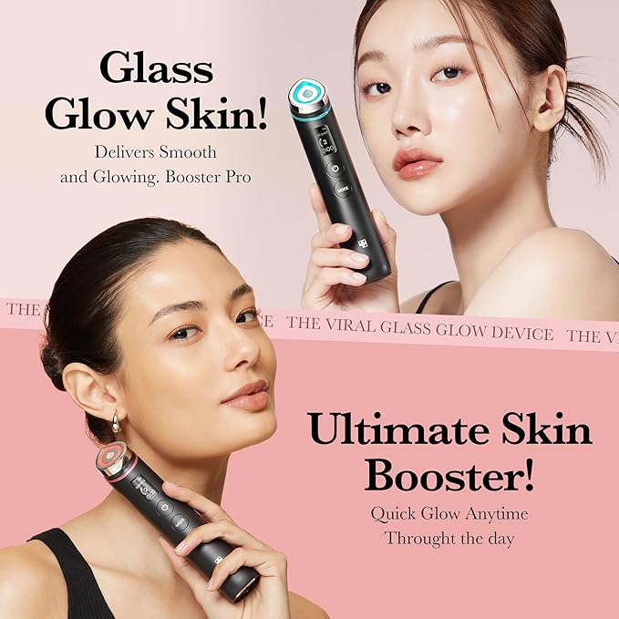 medicube Age-R Booster Pro | 6-in-1 Real Glass Glow Beauty Massager | Looking Glass Skin | Korean Skin Care-Velvo Beauty