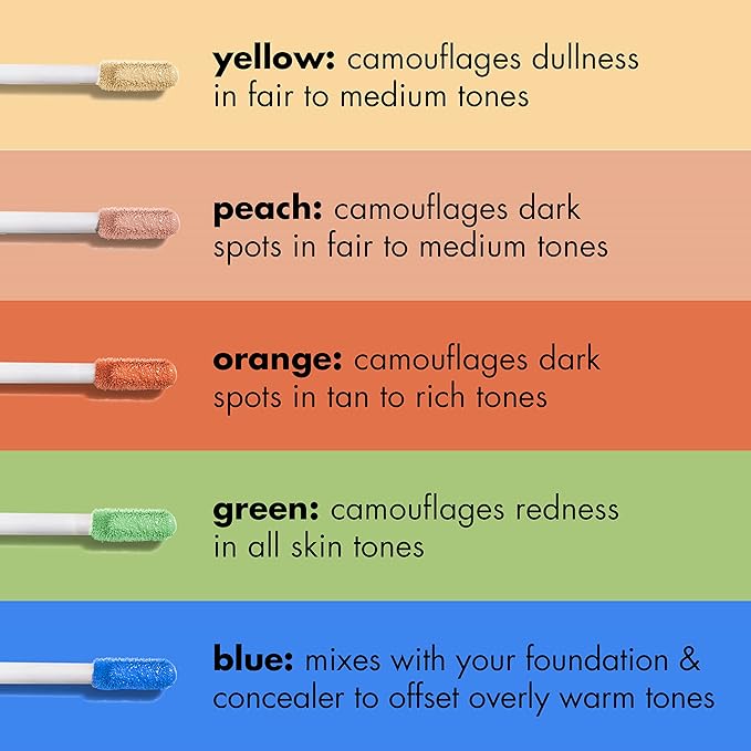 e.l.f. Camo Color Corrector, Hydrating & Long-Lasting Color Corrector For Camouflaging Discoloration, Dullness & Redness, Vegan & Cruelty-Free, Green-Velvo Beauty