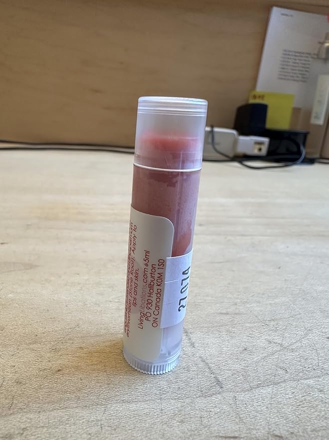 Living Libations - Organic 'Rose Glow Lover Lips' Lip Balm | Natural, Wildcrafted Clean Beauty (2-pack)-Velvo Beauty