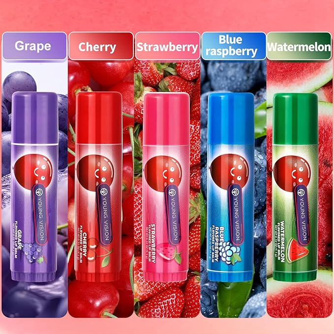 Lip Sleeping Mask Overnight Moisturizer Balm, Berry Lip Mask, Day and Night Repair Lip Balm for Improves Dryness Cracked, Moisturize Nourish Lip Scrubs Exfoliate Reduce Lip Lines (5pack)-Velvo Beauty