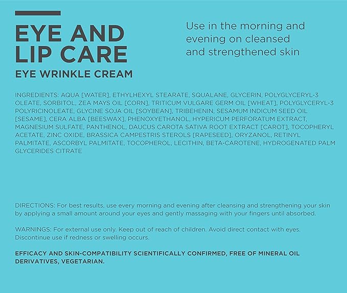 ANNEMARIE BÖRLIND – Eye Wrinkle Cream – Natural Vitamin C + E Anti Aging Eye Cream for Smoothed, Brighter, and Plump Skin With New Elasticity – 0.67 Oz-Velvo Beauty