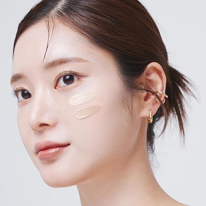 MIZON Vegan Collagen Cushion (15g/ 0.52 oz x 2 ea) Healthy and glowing look, Medium coverage compact with SPF38 PA++ Protection, Skincare and makeup INCLUDES REFILL (#21 Light Beige)-Velvo Beauty
