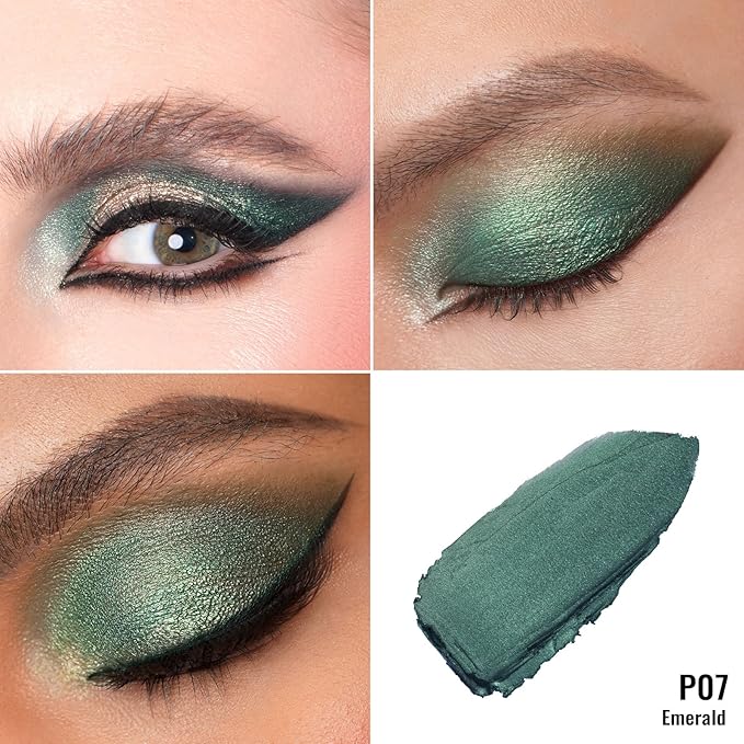 Oulac Shimmer Cream Eyeshadow also for Highlighter Blendable Eye Shadow Waterproof&Long Lasting with Moisturizing Formula Soft Shimmer Eye Make-up,Vegan & Cruelty-Free,6g P07-Velvo Beauty