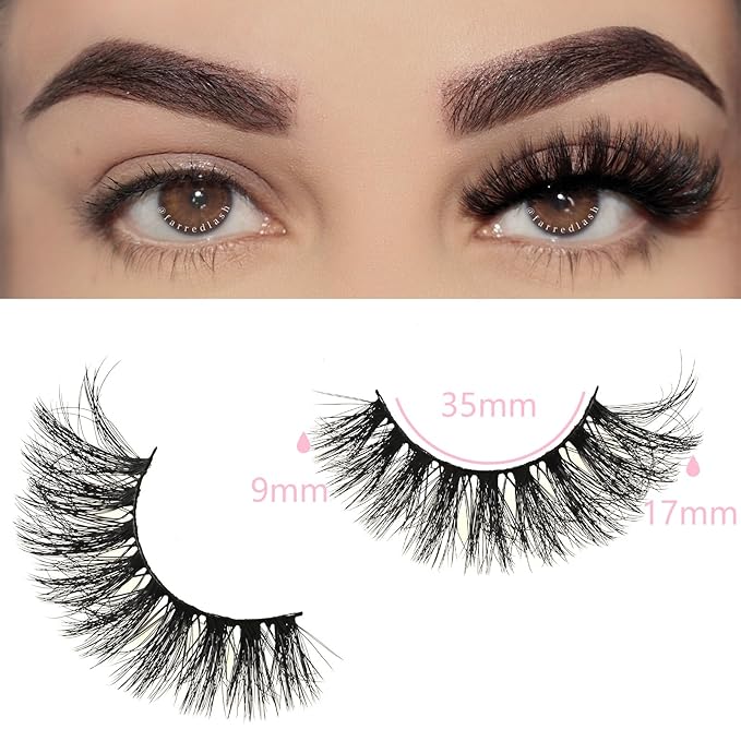 FARRED Cat Eye Lashes Fluffy False Eyelashes 14 Pairs Fake Eyelashes Natural Look Short Natural Lashes Cateye Lash Wispy Volume Eyelash Faux Mink Strip Lashes Pack for Daily Makeup (F27 | 9-17mm)-Velvo Beauty