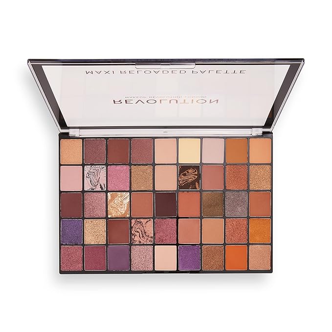 Makeup Revolution, Maxi Reloaded, Infinite Bronze, Eyeshadow Palette, 45 Shades, 60.8g-Velvo Beauty