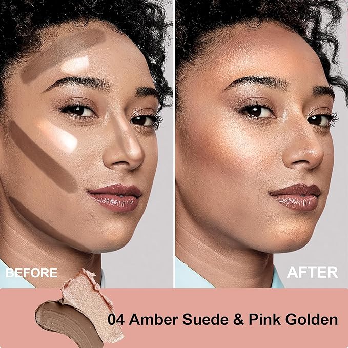 FV Contour Stick, Double-ended Contour and Highlighter Stick, Smooth & Blendable Cream Contour Stick with Natural Finish, Highly Pigmented & Long Lasting, Vegan & Cruelty-free, 04-Velvo Beauty
