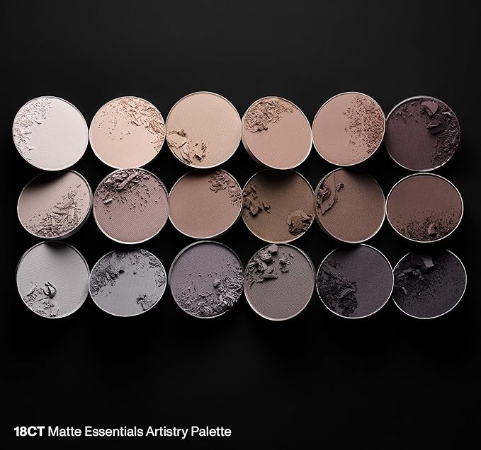 Morphe 18CT Makeup Palette - Matte Essentials Artistry Palette with Cool-Toned, All Matte Shades - Made to Build, Blend & Layer Flawlessly for Everyday, Versatile Makeup Looks (0.68 oz)-Velvo Beauty