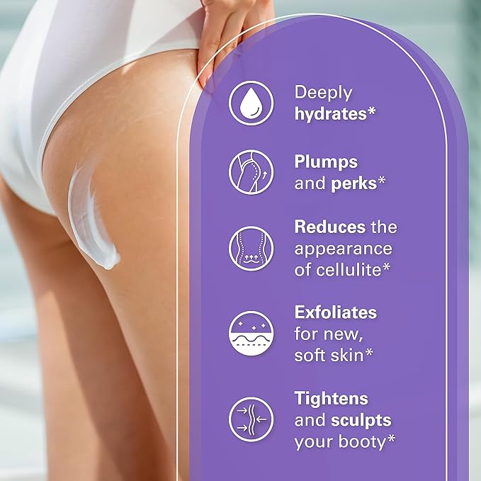 Moisturizing Butt Mask for Women - Butt Firming Mask and Caffeine Cellulite Cream for Thighs and Buttocks with Collagen - Clarifying Butt Firming Cream for Cellulite KP and Dry Skin by M3 Naturals-Velvo Beauty