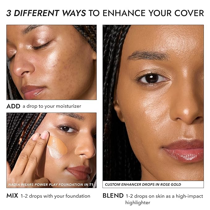 COVER FX Custom Enhancer Drops - Sunlight: Classic Gold Finish - 15mL - Radiant Glow - Liquid Highlighter-Velvo Beauty