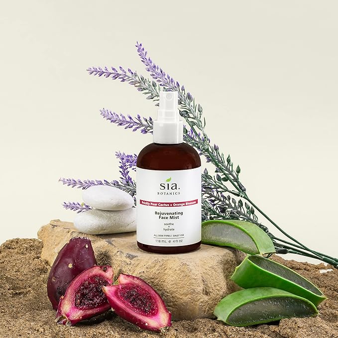 Rejuvenating Face Toner Mist (118ml/4oz Bottle) | Facial Treatment w/Prickly Pear, Aloe Vera, Orange Blossom | Natural, Clean, Botanical Skincare for Women-Velvo Beauty