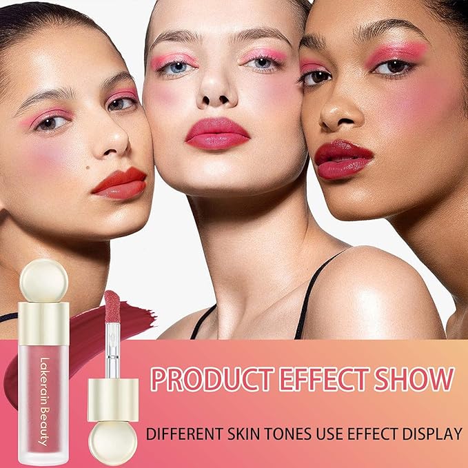 Liquid Blush,Natural Soft Cream Face Blush Matte Cheek Tint,Lightweight,Moisturizing,Waterproof,Long Lasting Face Blush Stick(5#)-Velvo Beauty