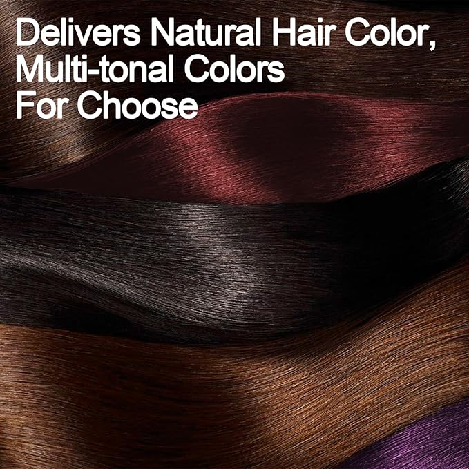 Hair Dye Shampoo, Gray Hair Coverage Dye Shampoo, Hair Color Shampoo for All Hair Types, Champu Para Canas, Suitable for Home and Salon (Black)-Velvo Beauty
