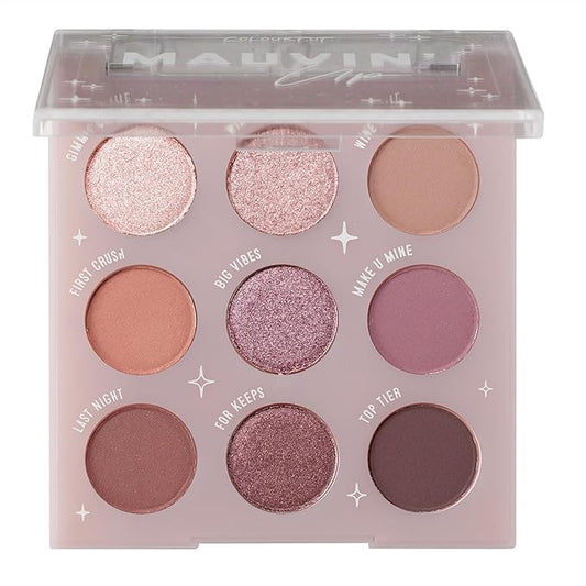 ColourPop Eyeshadow Palette - Eye Makeup Palette with Matte, Metallic, Matte Sparkle & Glitter Finishes - High-Pigment Eye Makeup with a Long-Wearing Formula - Mauvin' Up (0.3 oz)-Velvo Beauty
