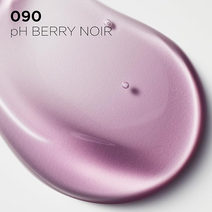 L'Oreal Paris Plump Ambition pH Hyaluron Lip Oil, Color Shifting Lip Tint with 24HR Hydration, Volumizing Shine and Lasting Color, 090 pH Berry Noir-Velvo Beauty