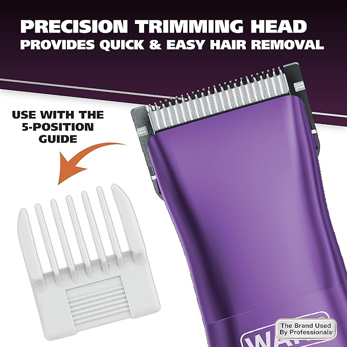 Wahl Pure Confidence Rechargeable Electric Trimmer, Shaver, & Detailer for Smooth Shaving & Trimming of The Face, Underarm, Eyebrows, & Bikini Areas – Model 9865-100-Velvo Beauty