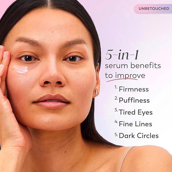 Olay Super Eye Serum - Vitamin C, Caffeine, Niacinamide, Amino Peptide, Aloe Vera - Brightens Dark Circles, Anti-Wrinkle, Anti-Aging, Brightening, Smooths Fine Lines, Firming, Hydrating, 0.45 Oz-Velvo Beauty