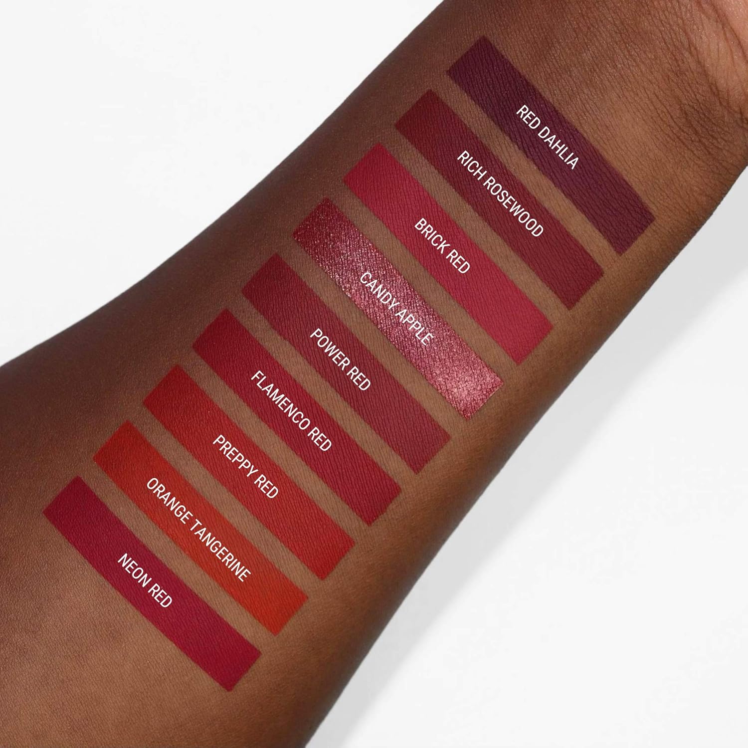 Aromi Dark Red Metallic Liquid Lipstick | Ruby Maroon Lip Color with Shimmery Finish, Vegan, Cruelty-free, Holiday Makeup, Long-Lasting (Candy Apple)-Velvo Beauty