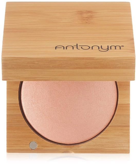 Antonym Cosmetics Baked Blush for Cheeks Face Powder Makeup Wrinkle Defying Minimize Fine Lines Pores Mattifying Highlighting Tan Contour (Crush)-Velvo Beauty
