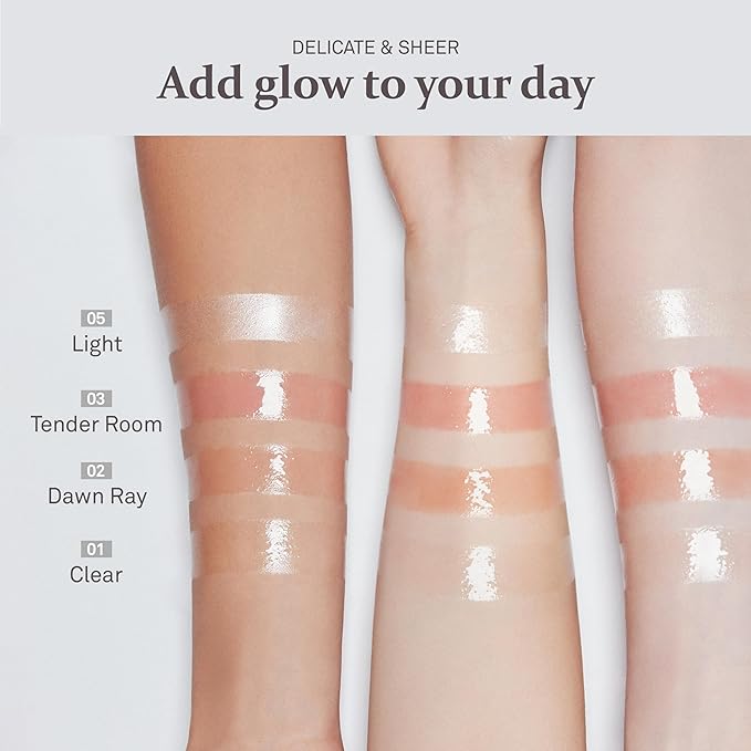 hince True Dimension Radiance Balm 10g - Natural Shimmer Glow Face Highlighter Stick Glow Balm Korean Blush Transparent Color Skin Tone Slim Fitting Texture, Multi Makeup Stick (1, DAWN RAY, TP002)-Velvo Beauty