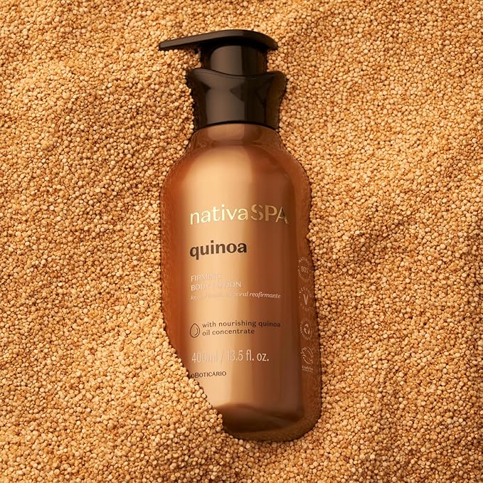Nativa SPA by O Boticario Quinoa Hydrating Body Lotion, Fragranced Skin Moisturizer with Purified Quinoa Drops, 13.5 Ounce-Velvo Beauty
