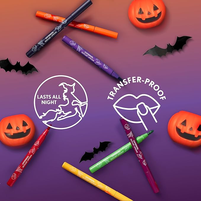 Covergirl Outlast, Extra Witchy, Lipstain Halloween Limited Edition, Transfer-Proof, Non-Drying, Lightweight, Buildable, 0.05oz-Velvo Beauty