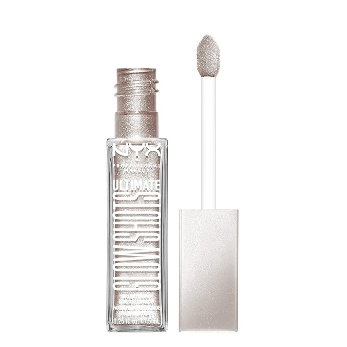 NYX PROFESSIONAL MAKEUP Ultimate Glow Shots, Liquid Eyeshadow, Long-Lasting Shimmer Eye Shadow with Vitamin C - Come Thru Coconut-Velvo Beauty