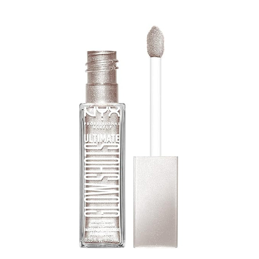 NYX PROFESSIONAL MAKEUP Ultimate Glow Shots, Liquid Eyeshadow, Long-Lasting Shimmer Eye Shadow with Vitamin C - Come Thru Coconut-Velvo Beauty
