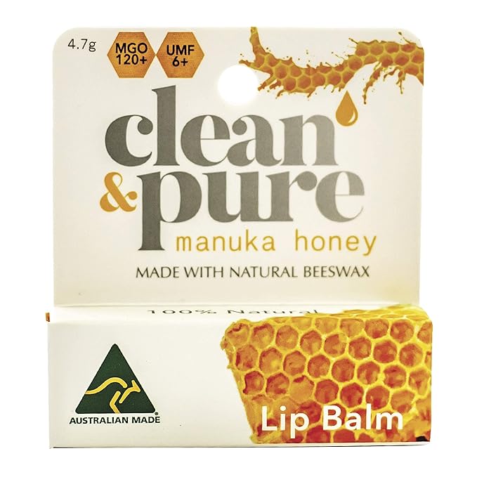 Lip Balm (Manuka Honey) | Lip Care With 100% All Natural Beeswax and Vitamin E Oil | Flavored Lip Balm for Dry…-Velvo Beauty