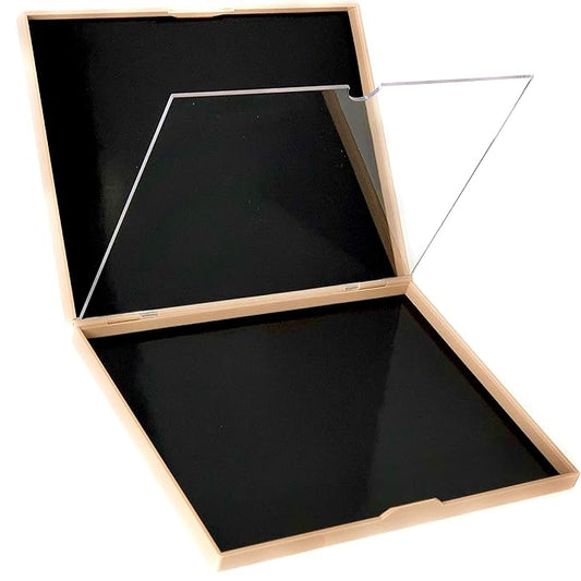 The Adept Palette Sorta Pink - Double Sided Magnetic Empty Palette with Divider, Holds over 100 Single Round Standard Sized Eyeshadow Pans, Hardshell Case-Velvo Beauty