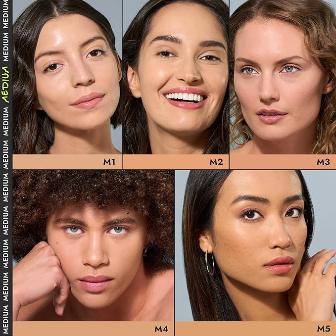 COVER FX Power Play Foundation - Shade M2 - Buildable Full Coverage - Waterproof Sweat-Proof Transfer-Proof - Natural Matte Finish - All Skin Types-Velvo Beauty