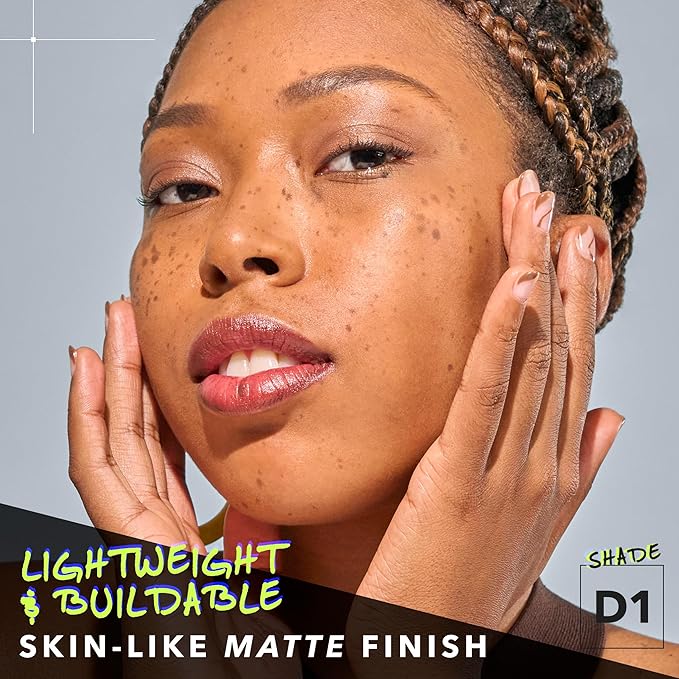 COVER FX Power Play Foundation - Shade D1 - Buildable Full Coverage - Waterproof Sweat-Proof Transfer-Proof - Natural Matte Finish - All Skin Types-Velvo Beauty