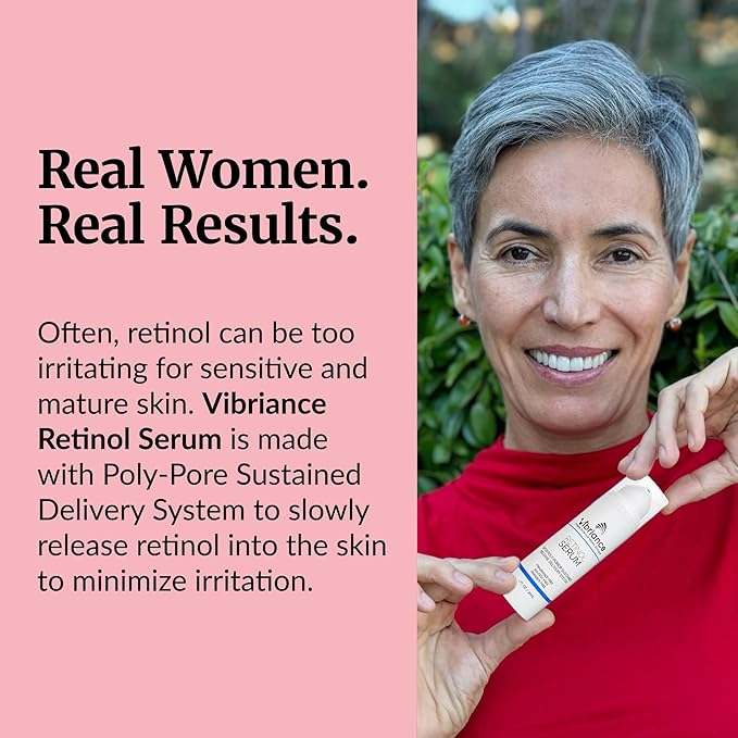 Vibriance Retinol Serum for Face - Reduces Appearance of Deep Wrinkles and Large Pores, Enhances Tone, Improves Complexion - Sensitive, Mature Skin Night Cream - 1 fl oz-Velvo Beauty