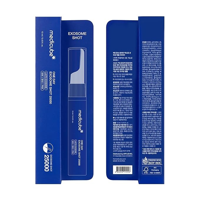 medicube Zero Exosome Shot 25,000 PPM Spicule Facial Serum | Liquid Skin Booster Serum | Exosome, AHA+BHA+PHA | Pore Care, Dead Skin Cells, Skin Texture | Korean Skin Care 0.43 fl.oz-Velvo Beauty