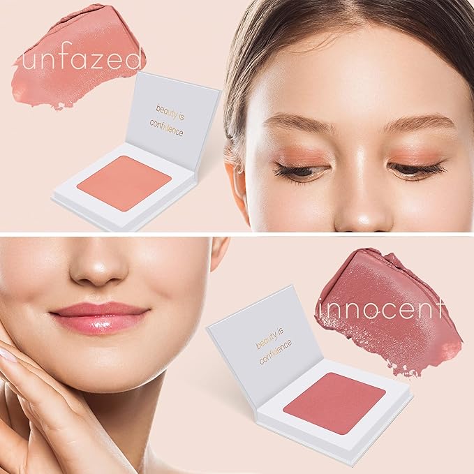 Carlucce Umpteen 3-in-1 Vegan Multi-Use Cream Color Palette - Innocent - Makeup & Skincare in One, High Pigment Formula for Lips, Cheeks & Eye Base-Velvo Beauty