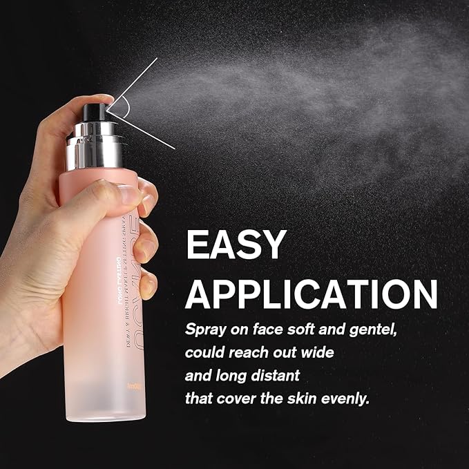UCANBE Dewy Makeup Setting Spray, Moisturizing Finishing Spray Long Lasting Face Mist, Lightweight Hydrate Make Up Spray for Natural Glow, 7 Fl Oz Large Size-Velvo Beauty