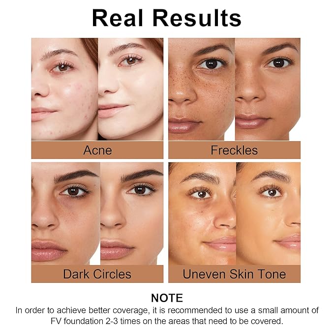 FV 2 Pack Hydrating Liquid Foundation Makeup, Waterproof & Lightweight, Natural Finish with Medium Coverage, Ideal for Dry and Normal Skin (Nourishing Ivory)-Velvo Beauty