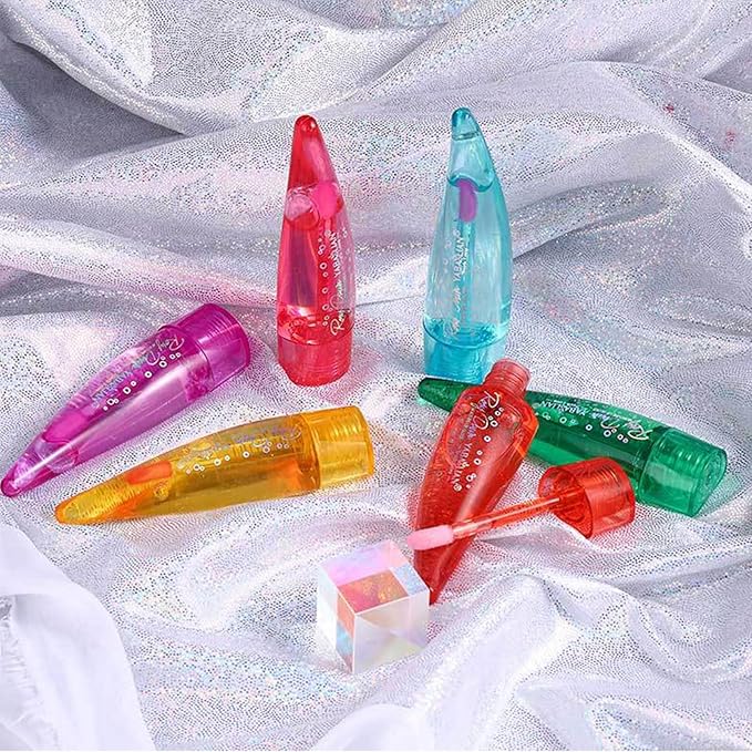 6PCS Aloe Vera Lip Gloss, Long Lasting Nutritious Lip Balm Moisturizing Aloe Vera Lip Oil for Lip Treatment and Dry Lips, Color Changing Lipstick Tinted Lip Balm Set (B)-Velvo Beauty