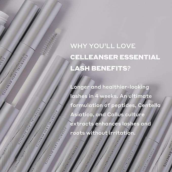 Essential Lash Benefits-Eyelash Growth Serum, Advanced Formula to Enhance Longer, Fuller, and Thicker Lashes, 0.24 fl. oz.-Velvo Beauty