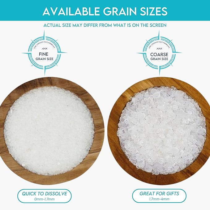 LA Salt Co.'s 100% Pure and Natural Dead Sea Salt Bulk 55 lb bag, Fine Grain-Velvo Beauty