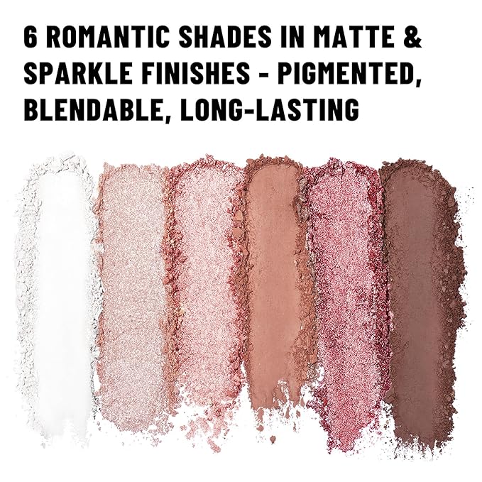 6 Colors Mini Naked Eyeshadow Makeup Palette Blush-colored Neutral Tone Eye Shadow Matte & Shimmer Nude Make Up Pallet with Mirror Blendable Highly Pigmented Travel Size Gift Kit 03-Velvo Beauty