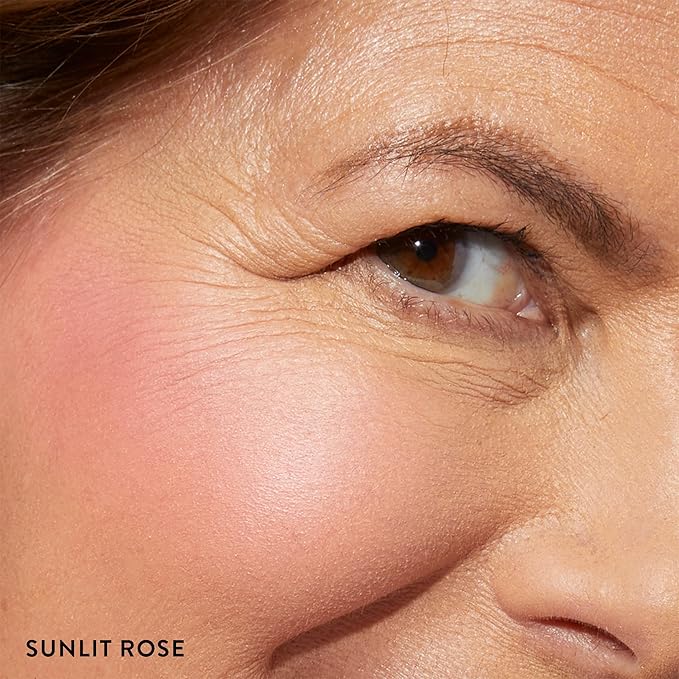 LAURA GELLER NEW YORK Baked Blush-n-Brighten Marbleized Blush for Cheeks - Sunlit Rose - Satin Finish - Buildable Color-Velvo Beauty