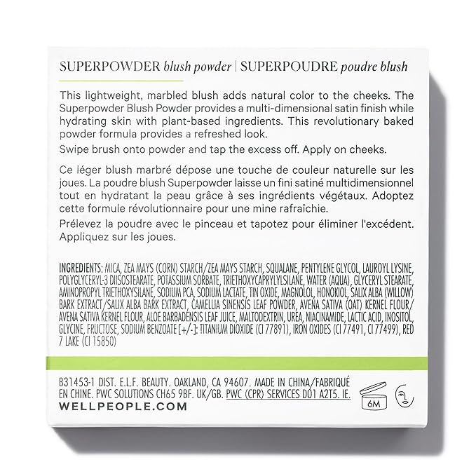 Well People Superpowder Blush Powder, Hydrating Powder Blush For Adding A Pop Of Cheek Color, Lightweight Formula, Vegan & Cruelty-free, Guava Twist-Velvo Beauty