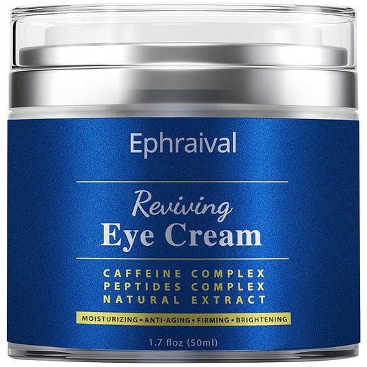 Men's Eye Cream, Eye Cream for Dark Circles and Puffiness, Anti-aging Caffeine Eye Cream for Men, Brightens, Reduces Puffiness, Dark Circles, and Fine Lines, Eye Treatment for Men Women-Velvo Beauty