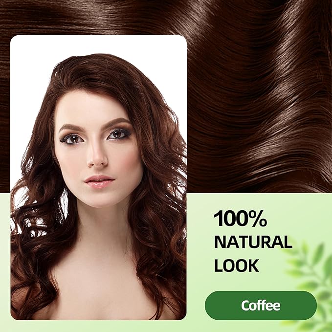 Hair Dye Shampoo 3 in 1 for Gray Hair Coverage, Argan nut Natural Shampoo Hair Dye for Women & Men/Ammonia-Free 500ml(Coffee)-Velvo Beauty