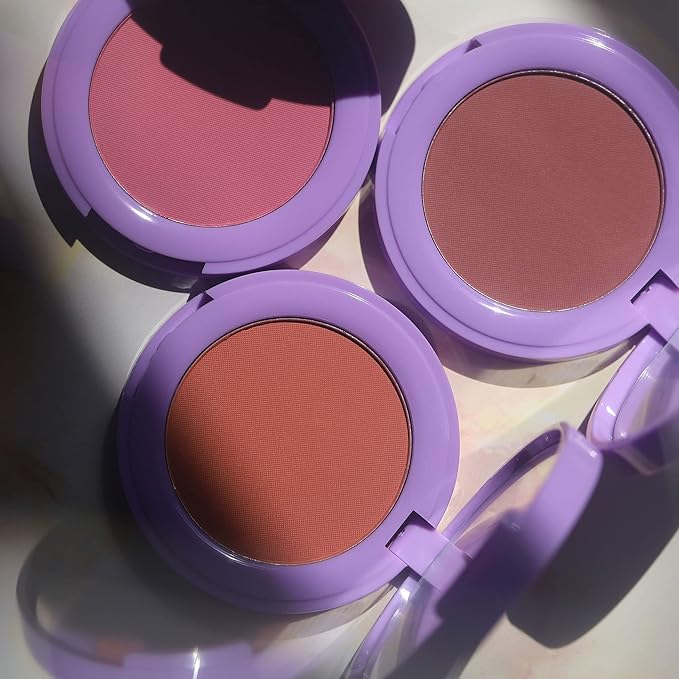 Half Caked In Bloom Powder Blush | vegan & cruelty-free, fragrance-free, highly pigmented, primer-infused | 3.8g (Day 'N' Nite)-Velvo Beauty